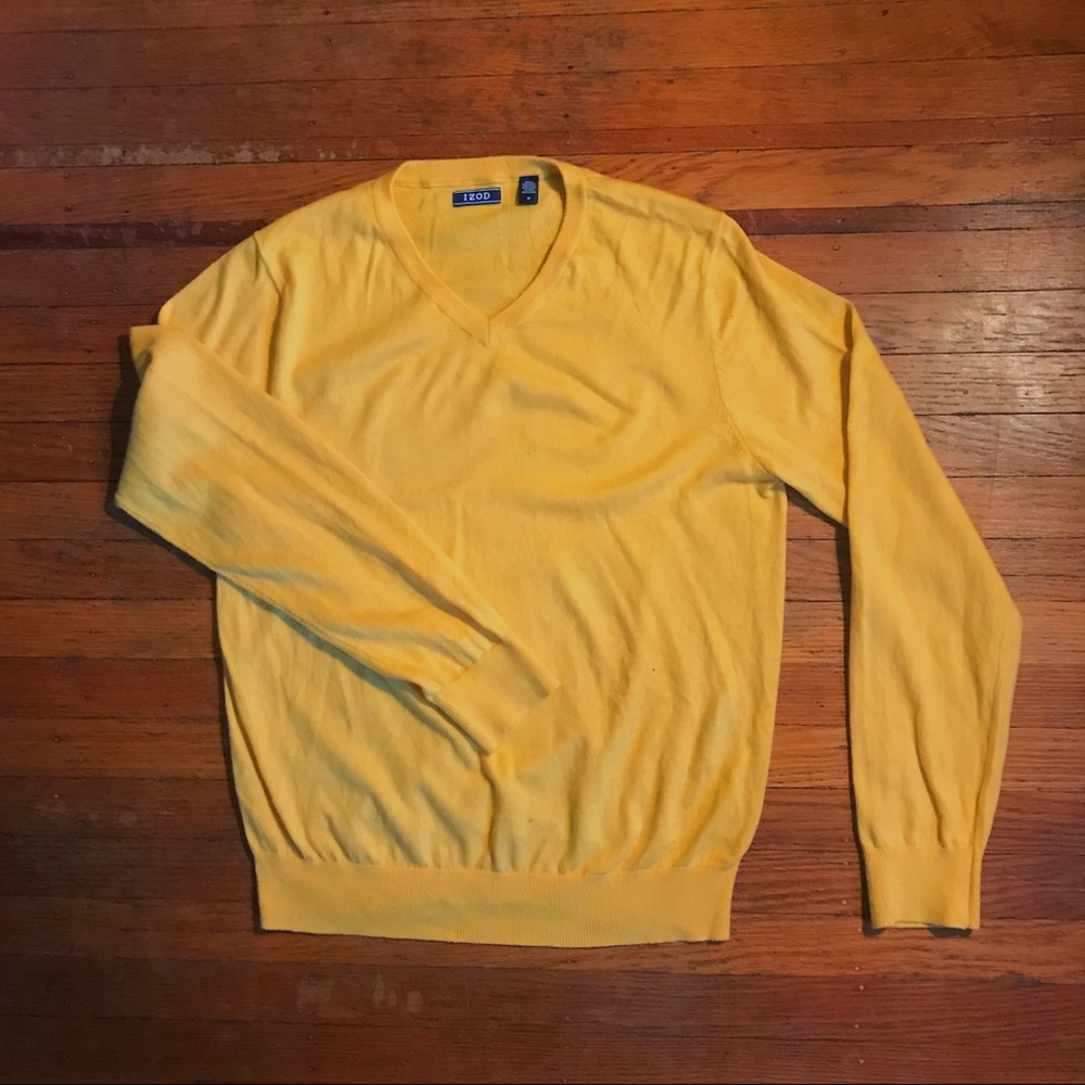 Pale Yellow V-neck Sweater